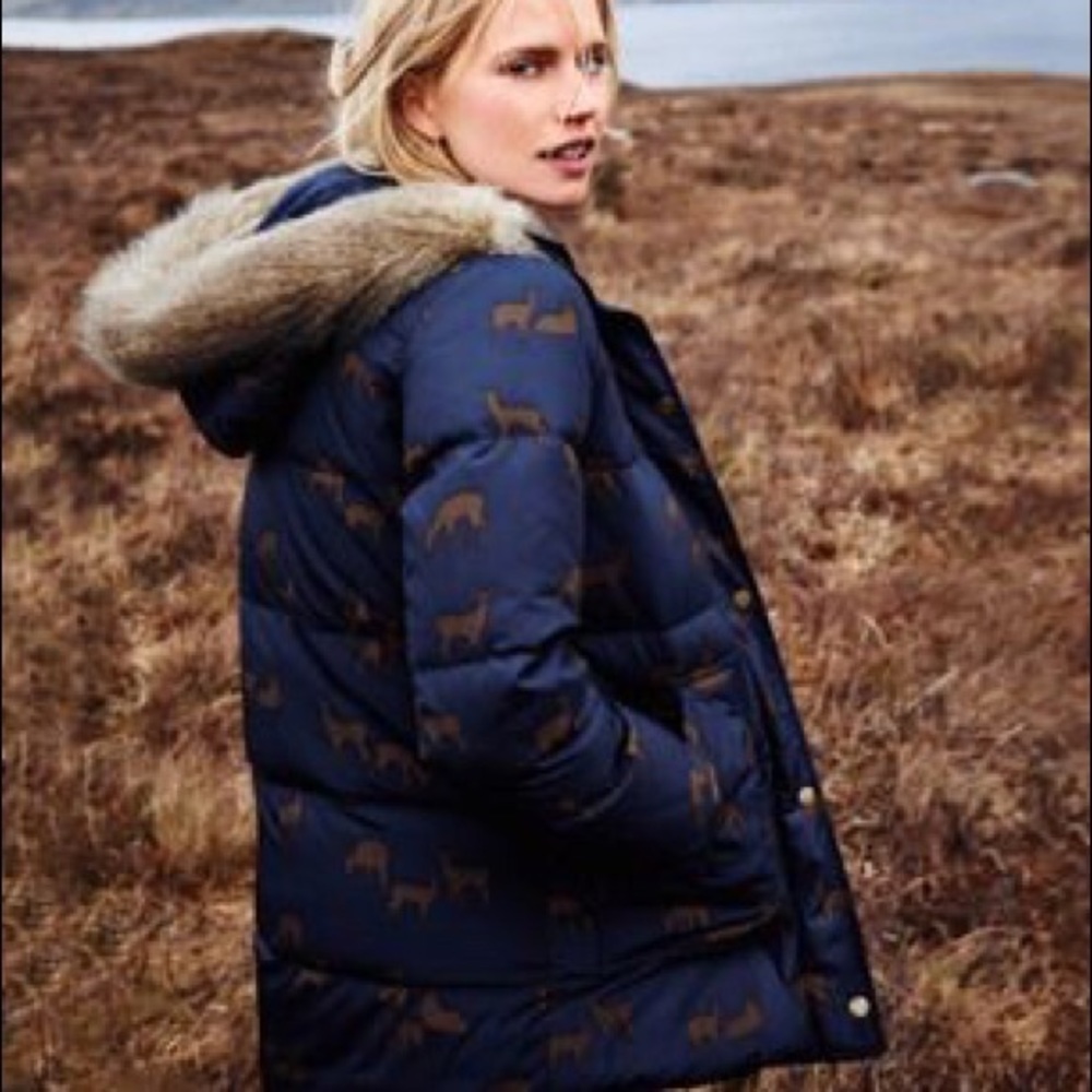 🦌 Boden Deer Print Hooded Parka 🦌